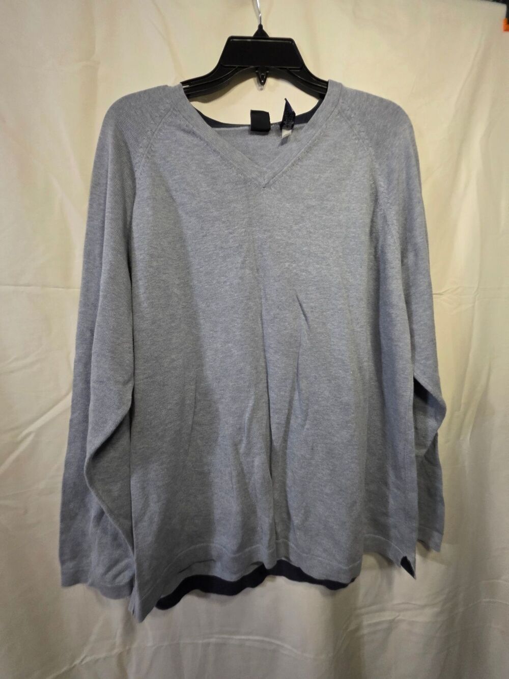 GAP L Gray 100% Cotton Crewneck Sweatshirt Pullover Unisex Adults